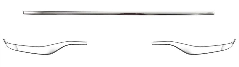 BRIGZ ルークス 44 45 47 48 後期 超鏡面ステンレスメッキフロントバンパーリップモール 3PC FRO－LIP－077 B44A B45A B47A B48A B40W B40 40