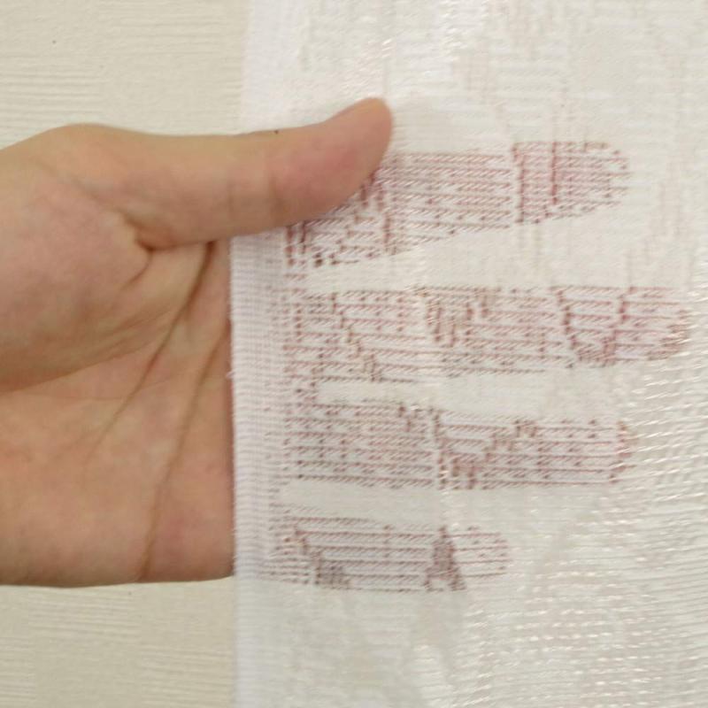 アーリエ(Arie) レースカーテン 2枚組 リーフ柄 洗える ミラーレース エッセンス ホワイト 幅100cm×丈176cm 567851 multibox-10118017 どしろショップ サンプル画像3