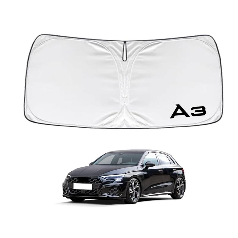 アウディ 車種専用設計 車 フロント さんしぇーど 暑さ対策 日除け 遮熱 遮光 uvカット 紫外線遮蔽 折り畳み式 収納ポーチ付き 取付簡単 保護パーツ