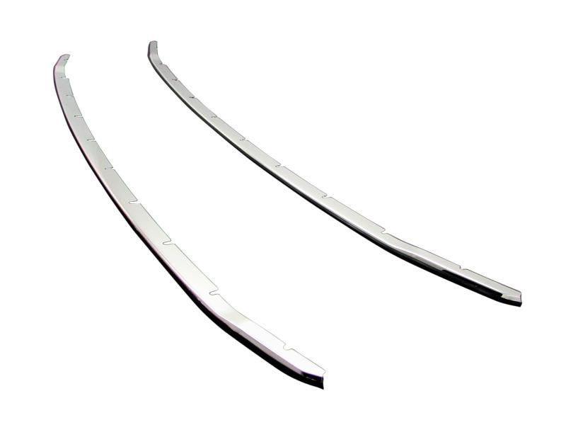 BBRIGZ アルファード 20 25 後期 超鏡面ステンレスメッキフロントバンパーモール 2PC Qタイプ FBUM-MOL-006 ANH20W ANH2 GGH20W GGH2 ANH20 ANH25 GGH20 GGH25 H20 H25 ア