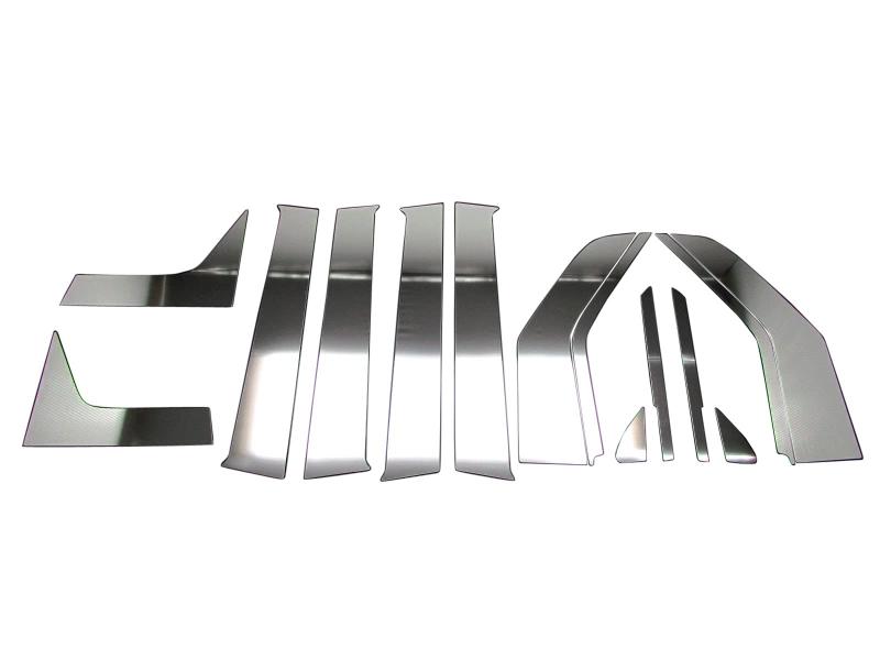 BRIGZ N-N JH1 JH2 超鏡面ステンレスメッキピラーパネル バイザー無用 14PC PIL-SIL-037 NN N N エヌ ワゴン エヌワゴン JH 1 2 12260