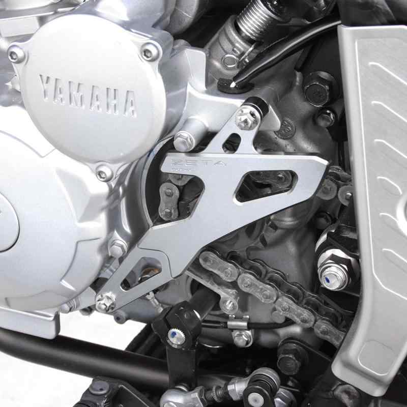 ジータレーシング(ZETA RACING) SEROW250 '05-20, TRICKER '04-18, XT250X '06-17ドライブカバー チタンカラー 泥噛み低減 高強度アルミ合金 ドレスアップ ダートフリーク Dirtfreak F638 2