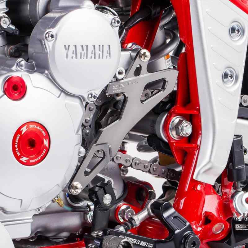 ジータレーシング(ZETA RACING) SEROW250 '05-20, TRICKER '04-18, XT250X '06-17ドライブカバー チタンカラー 泥噛み低減 高強度アルミ合金 ドレスアップ ダートフリーク Dirtfreak F638 3