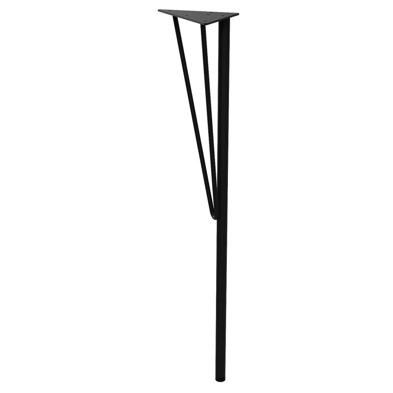 乐天商城 - 平安伸銅工業 LABRI スチールテーブル脚 大 DIY E LEG WTK-1 ブラック 高さ68cm(調整69cmまで)