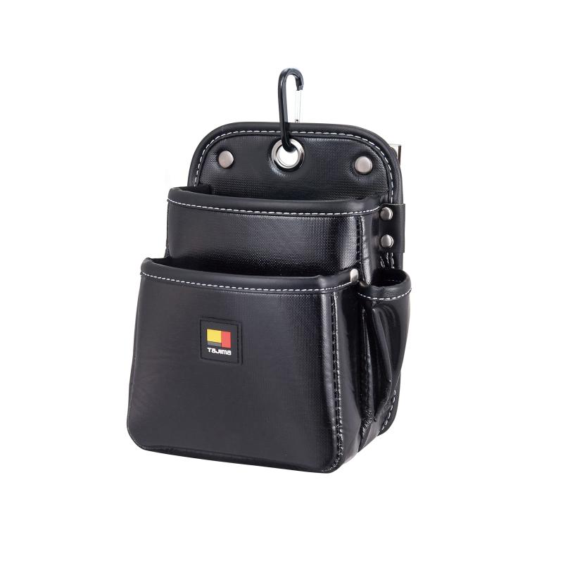 Rakuten - セフシステム 着脱式腰袋 ツインフック 2段小 水気に強い高密度ナイロン KBN-2S2H 着脱楽々 ベルトに後から装着可能 腰道具の組み換えが簡単 使う道具だけを選んで装着 腰の負担軽