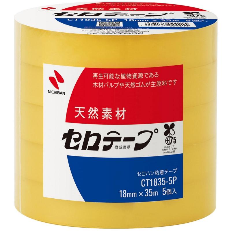 樂天商城 - ニチバン セロテープ 大巻 5巻入 18mm×35m CT-18355P
