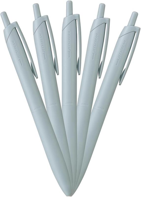 三菱鉛筆 油性ボールペン ジェットストリーム ライトタッチインク 5本パック 0.5 ライトブルー HSXNSL0..