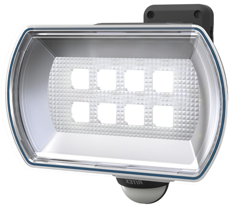 Rakuten - ムサシ RITEX フリーアーム式LEDセンサーライト(4.ワイド) 「乾電池式」 防雨型 LED-150