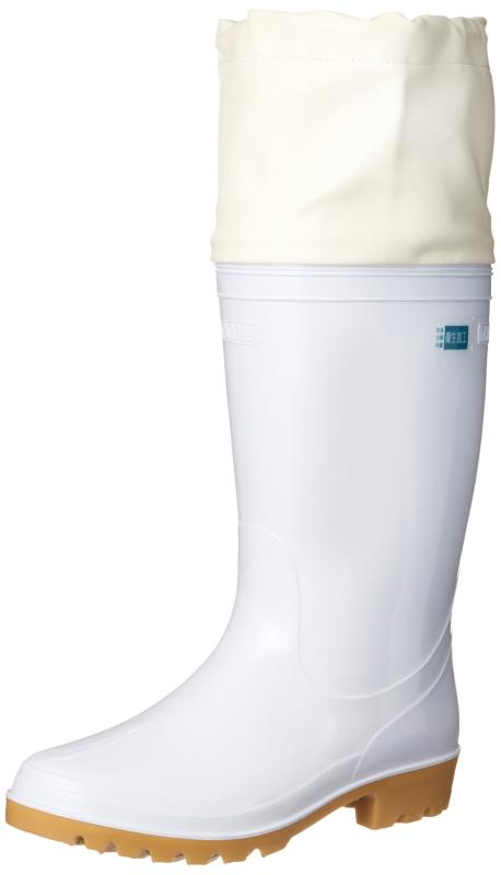 [アキレス] 長靴 作業靴 日本製 2E ユニセックス ワークマスター OSM 6550 ホワイト 22.5 cm 2E