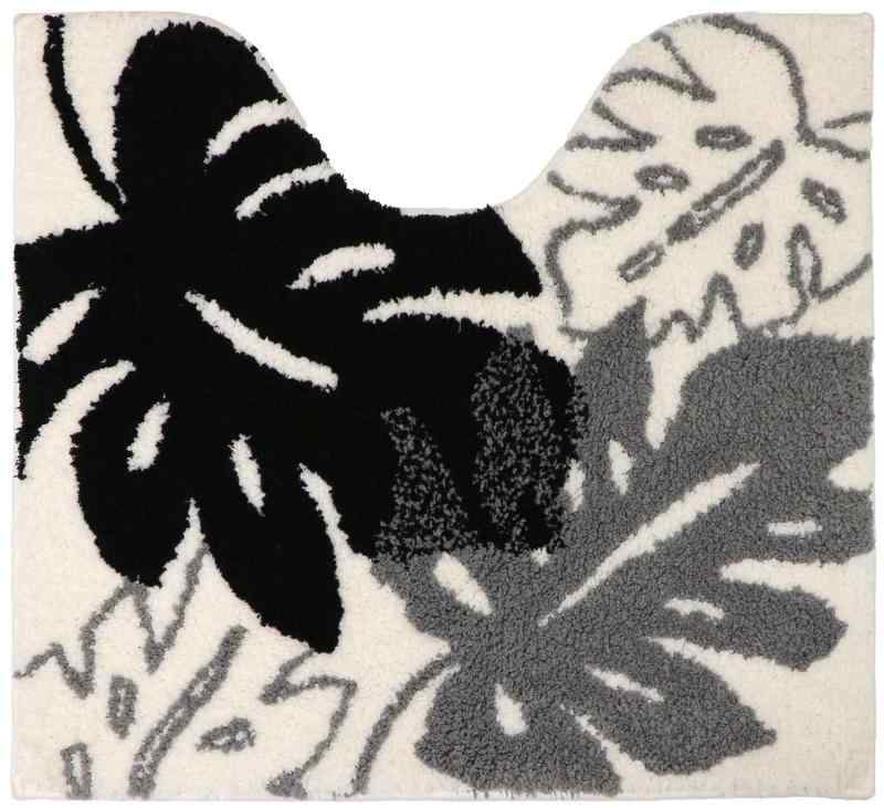 モノ・ステラトイレ足元マットアイボリーインテリアで人気のあるモンステラ柄とモノトーンカラーを組み合わせた高級感のあるトイレファブリックシリーズです。毛足の長いマイクロファイバー糸を高密度に敷き詰めました。ふかふかで、足が沈み込むほどのボリューム感があります。裏面は滑りにくい加工で安心です。