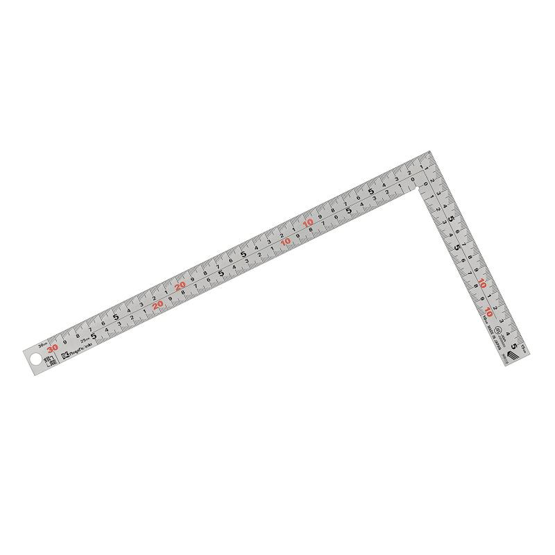 樂天商城 - 新潟精機 SK 日本製 シルバー曲尺 銀龍 快段目盛 薄手広巾 30cm TH-30KD