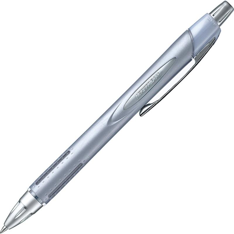 Rakuten - 三菱鉛筆 油性ボールペン ジェットストリームラバー 10本 0.7 シルバー 書きやすい SXN25007.26