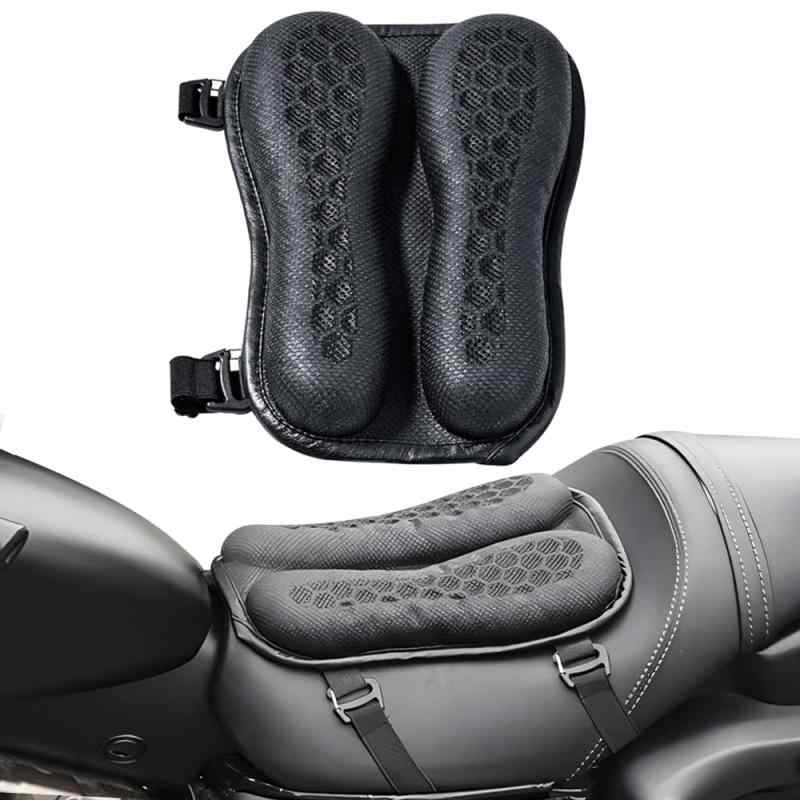 乐天商城 - ゲルクッション 3Dメッシュ バイクシートクッション 通気性良く 体圧分散 滑り止め ジェルクッション 衝撃吸収 バイク クッション 取り付け簡単 快適 バイク用品