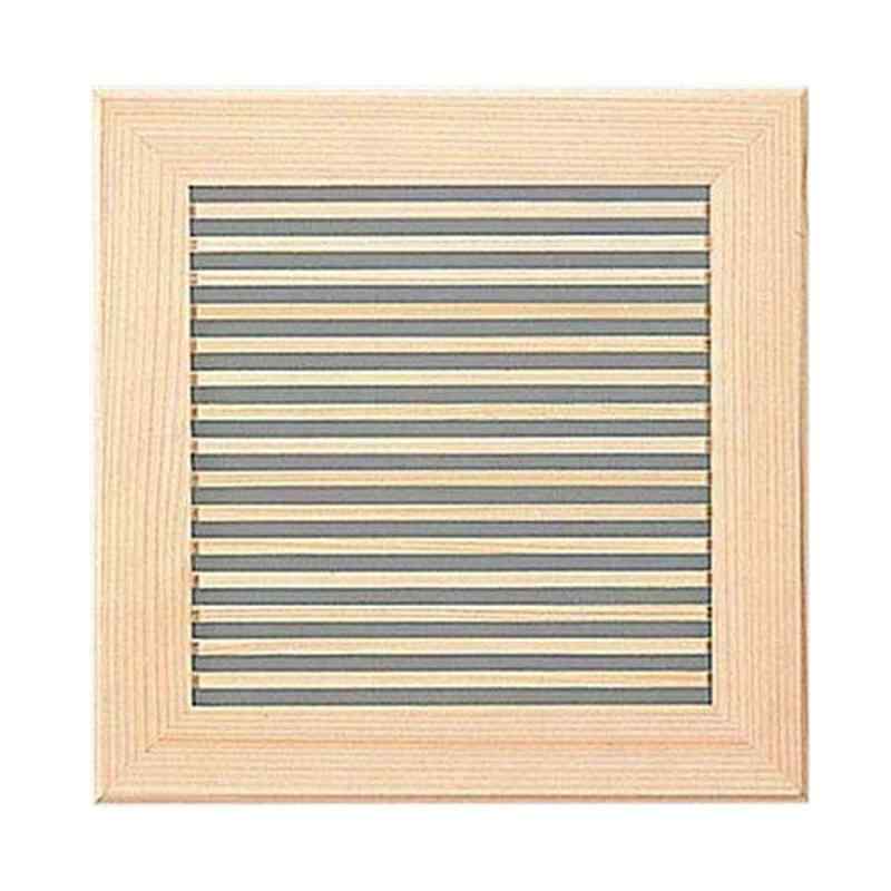 天井埋込換気扇用ルーバー32タイプ用 横格子・天然木/杉 -32L15
