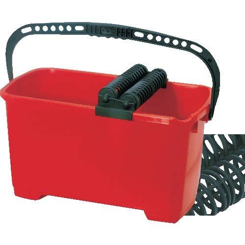 Rakuten - K/H 床洗浄バケツセット OPTIMUM 22L 赤 すすぎローラー付 505543