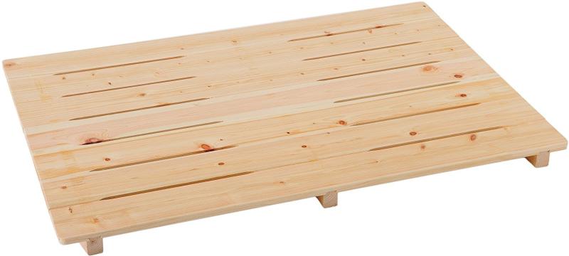 Rakuten - 池川木材 すのこ 桧 釘なし 節付 7枚打 日本製 ル 約85×59×3.9cm