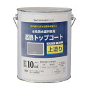 アトムハウスペイント 水性防水塗料 遮熱トップコート グレー 3Kg