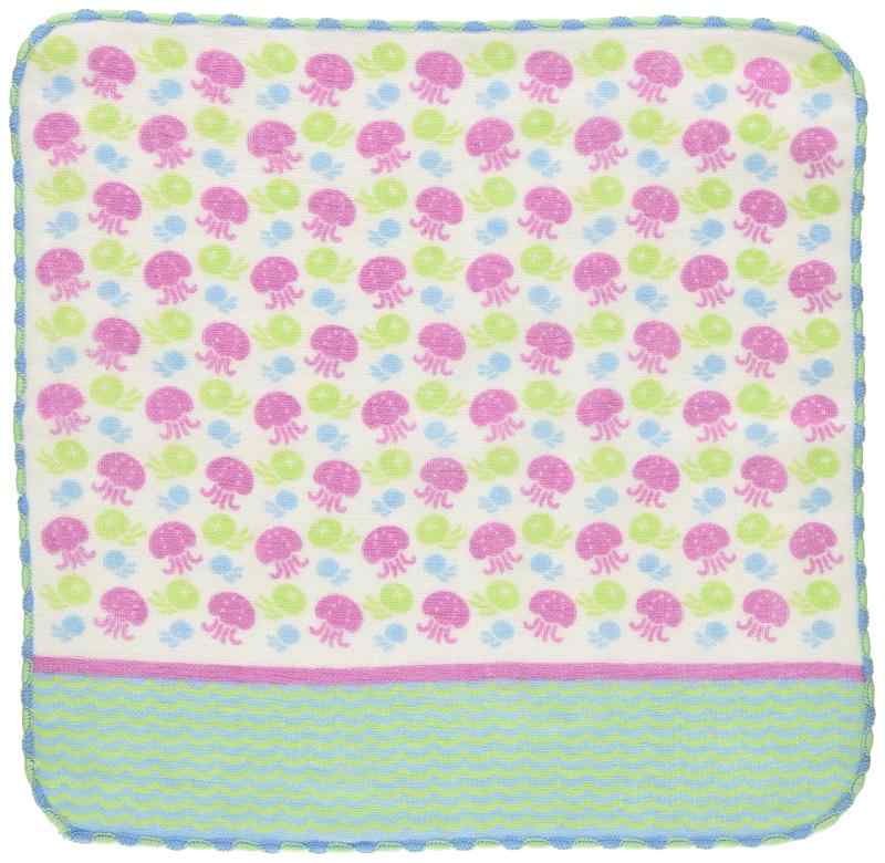 ミヤモトタオル(moto-towel) 町娘のハンカチーフ 水族館篇 クラゲ 約25cm×25cm 02429