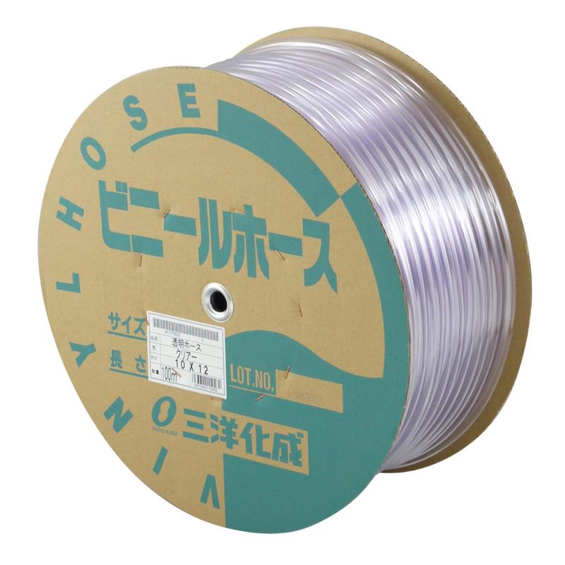 乐天商城 - 三洋化成 透明ホース 10×12mm 100m TM-1012D 100T クリア