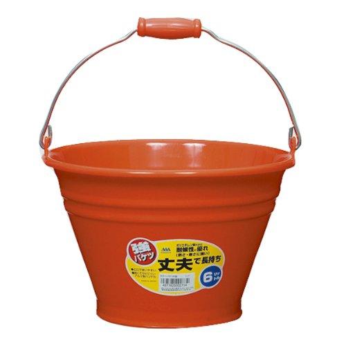 カラー バケツ 6L レッド R