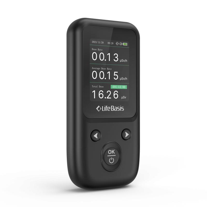 Lifebasis放射線測定器 ガイガーカウンター 水質放射線検出器 核放射線検出器測定 放射線測定器 放射能測定器 X線・β線・γ線測定 TFT液晶ディスプレイ