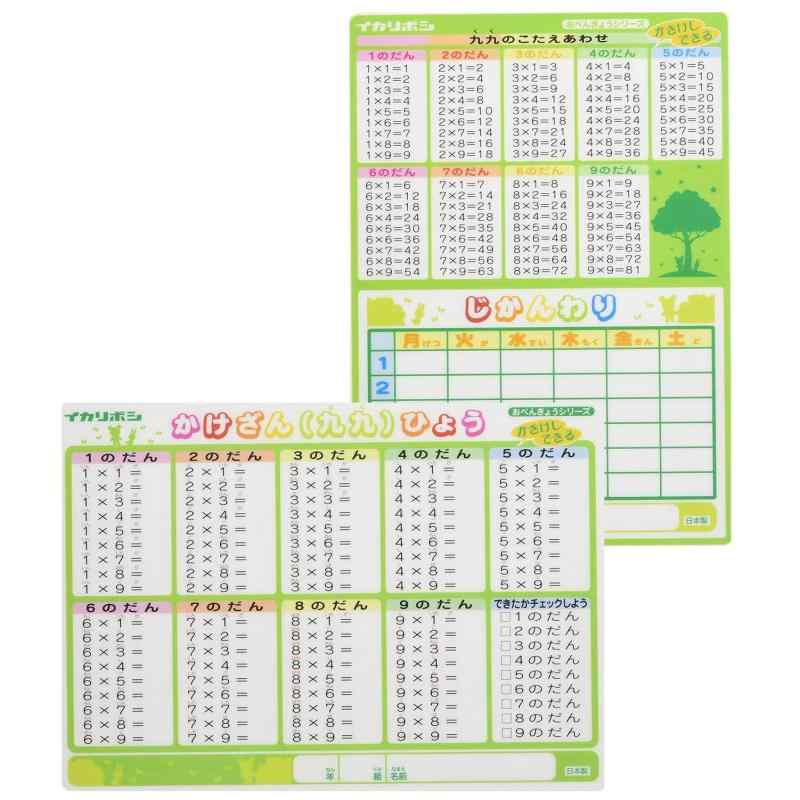 西敬 かきけし下敷きかけざん・じかんわり2枚入 MO-22N