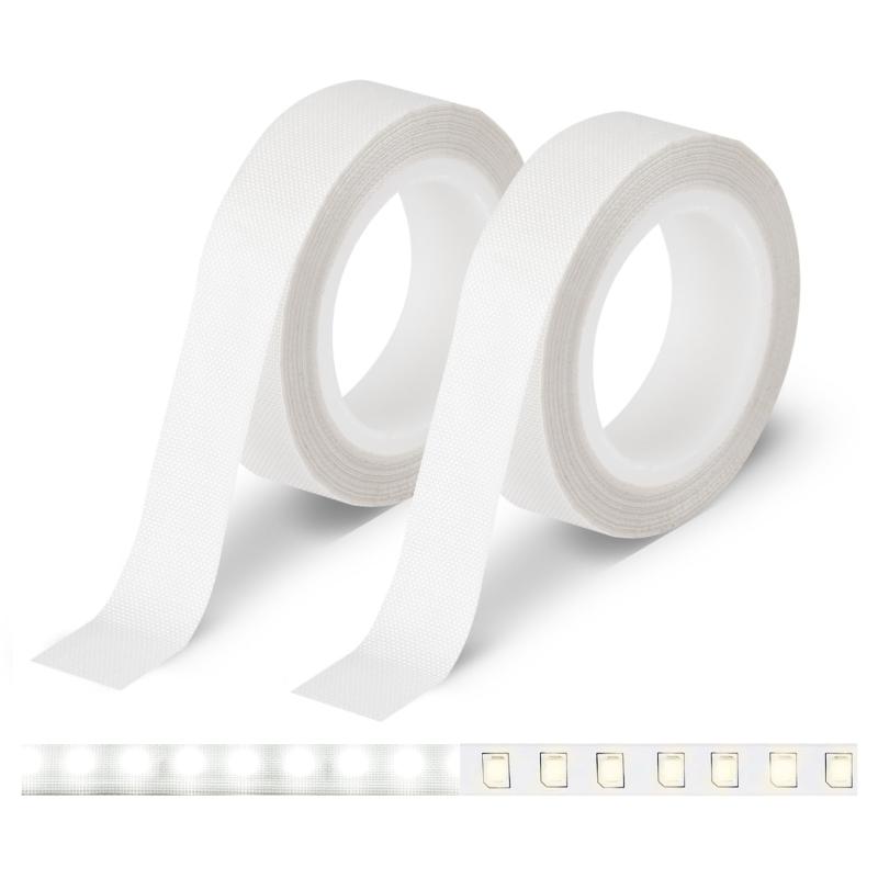led 減光 テフロンテープ 幅15mm×長10m 耐熱 絶縁 2巻入り 防眩 照明の眩しさを軽減 遮光粘着テープ LED 拡散シート 超強粘着力 防水 防塵 防油