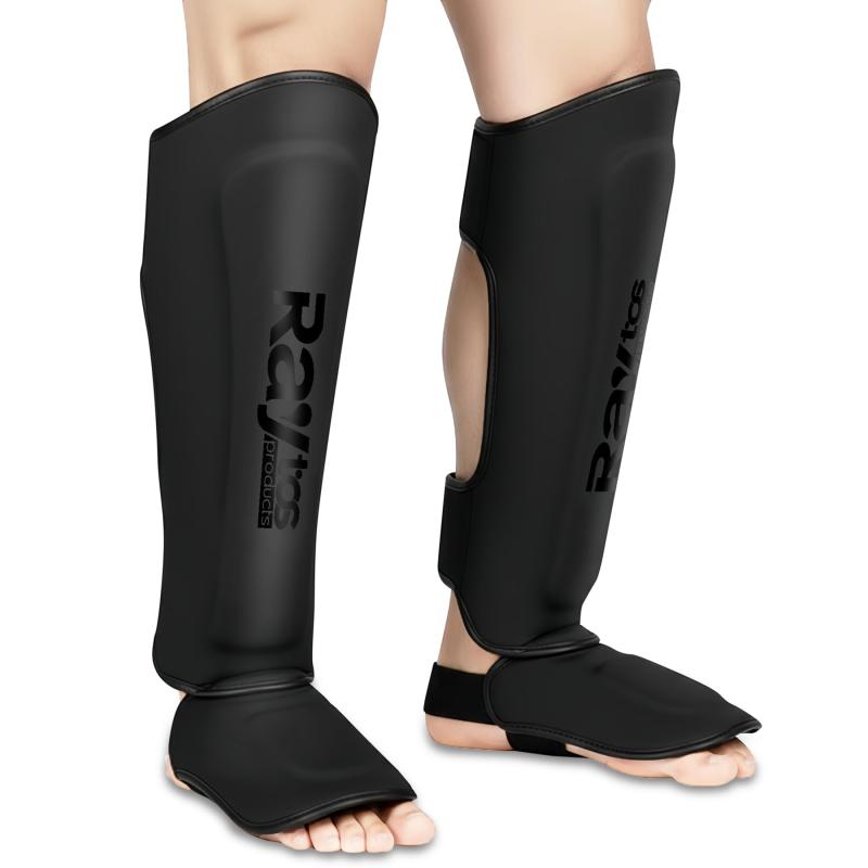 レガース 格闘技用レッグサポーター キックボクシング 空手 柔道 総合格闘技 に最適 PUレザー＆三重構造内張り ひざサポーター すね当て プロテクター S/M/Lサイズ 3色展開