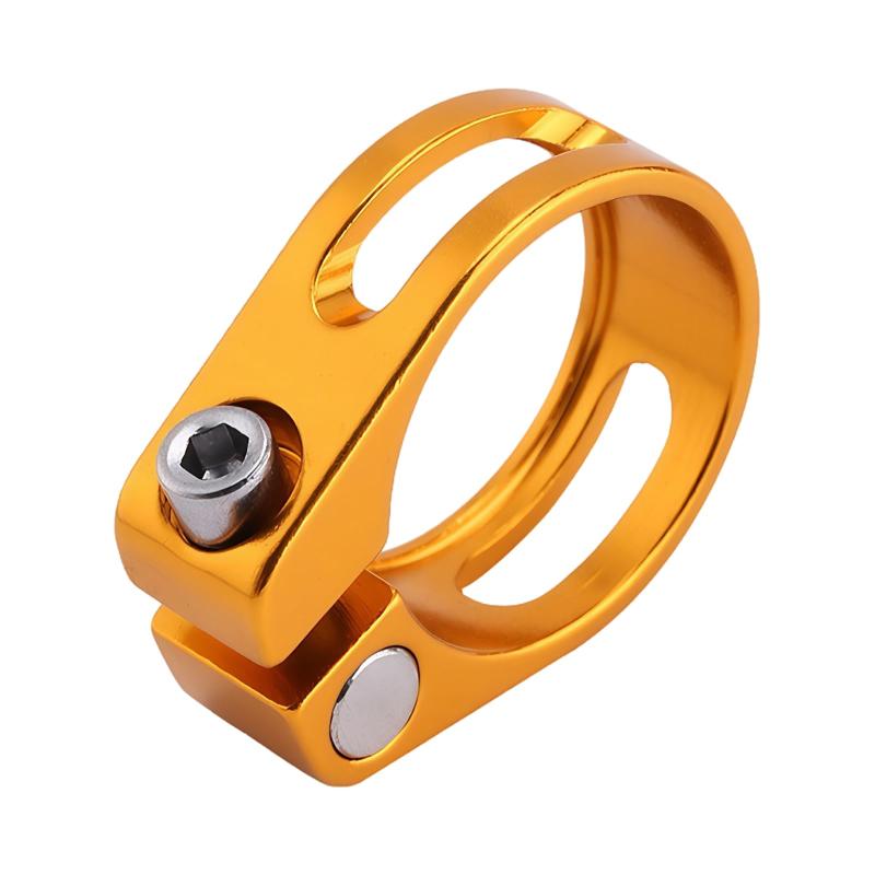 Rakuten - シートポストクランプ 自転車用 1個セット 28.6mm / 31.8mm / 34.9mm アルミ製 シートクランプ 軽量 簡単取り付け ボルトオン 自転車アクセサリー