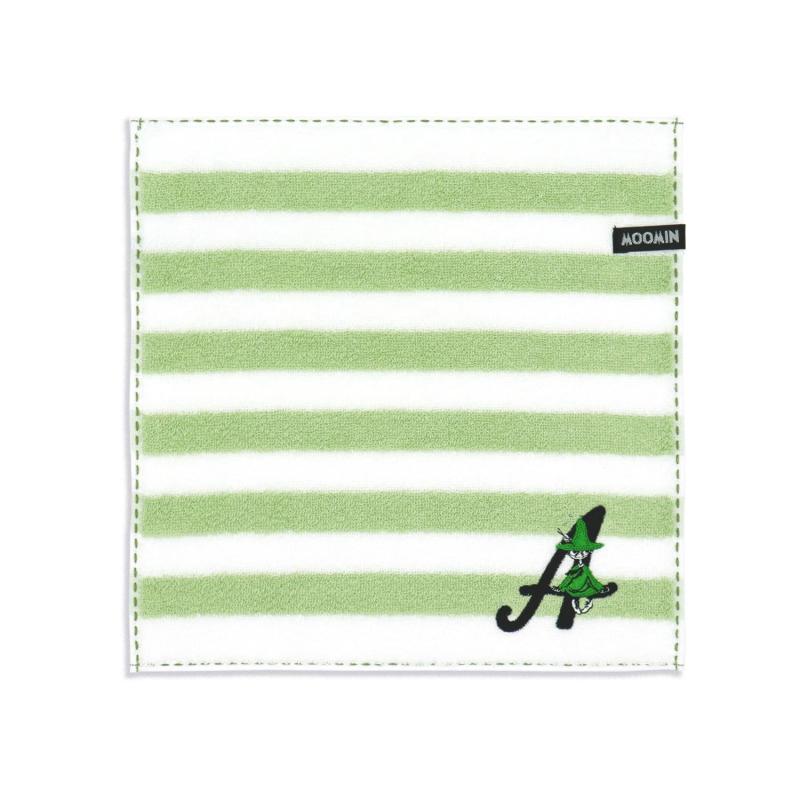 MOOMIN(ムーミン) イニシャルステッチ ムーミン タオルハンカチ 約25×25cm