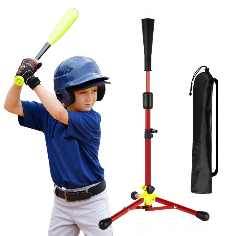 ティーバッティング 子供 バッティングティー ボール置きティー高さ53-76cm調整 置きティー 野球 バッティングティー スタンド 野球ティースタンド置きティー 練習 打撃 野球 軟式 硬式