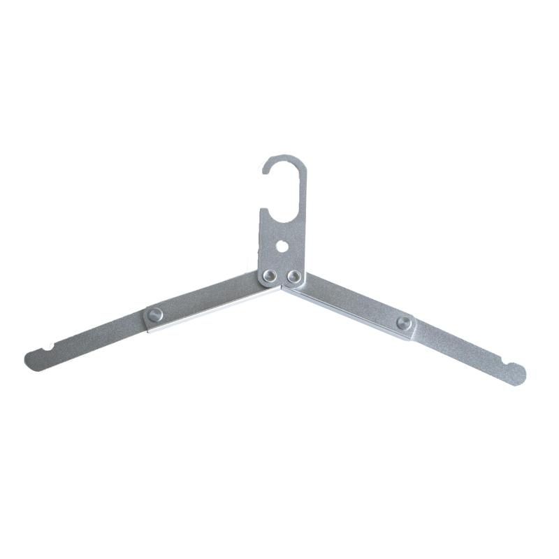 RODGERS 折りたたみハンガー 携帯ハンガー 旅行 ポータブル ハンガー 折り畳み式 携帯用 洗濯 物干し 便利 軽量 多機能 省スペース 旅行 出張 アウトドア ピンチシルバー/ブラックRGOD-HAR