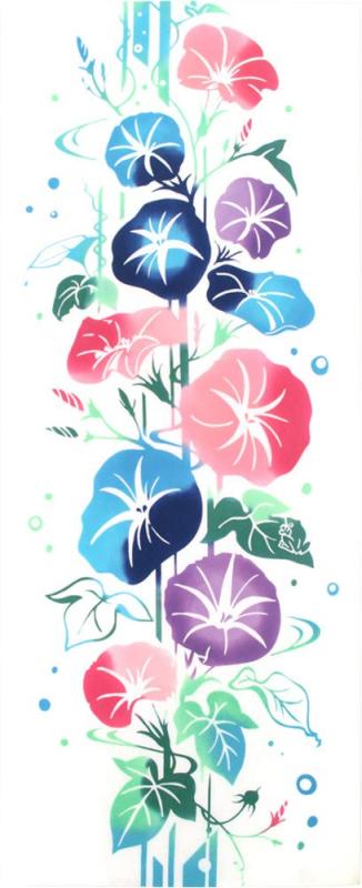 手ぬぐい 注染手拭い 花圃(夏) 36×90cm
