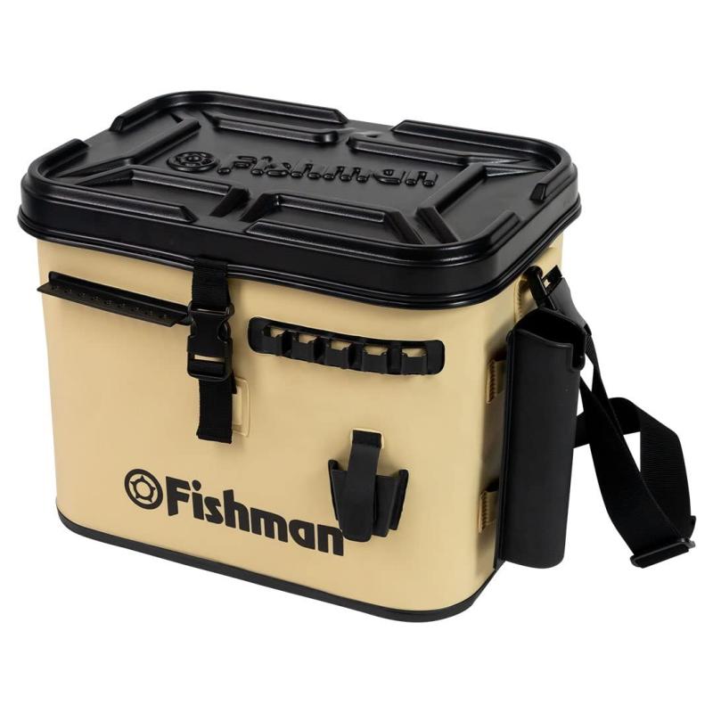 FISMAN (フィッシュマン) BK-000001 アクティブバッカンサイズ:全体サイズ 37cm×26cm×29cm潰した状態 37cm×26cm×9cmロッドホルダー (バッカン付属品)4.5cm×4.5cm×18cm素材:蓋 ABS...