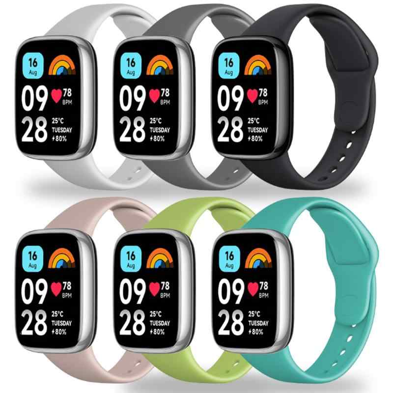 Rakuten - Xiaomi Redmi Watch 3 Active 換えバンド コンパチブル シャオミスマートバンド 替えベルト 柔らかいシリコン製 耐衝撃 防汗 （6色）、Xiaomi Redmi Watch 3 Active と互換性があります