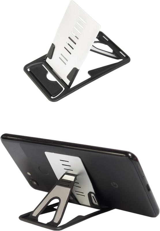 Rakuten - 超薄型 カード型 スマホスタンド 9段階 角度調整 折りたたみ(4mm)