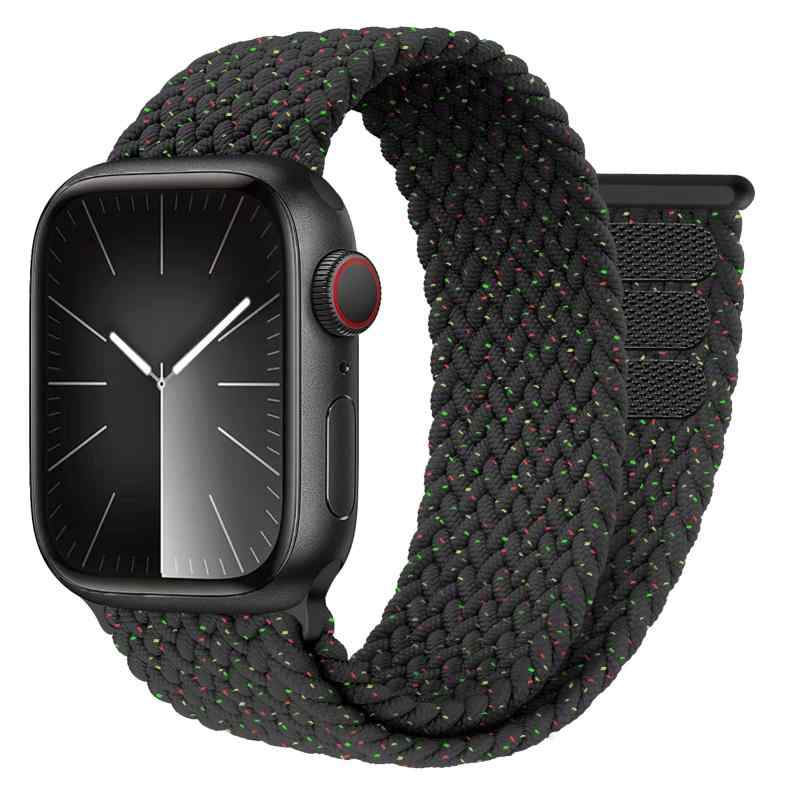 乐天商城 - コンパチブル アップルウォッチ バンド ナイロン マジックテープ、編組ソロループ コンパチブル Apple watch バンド 編み込み スポーツ ベルト通気 軽量 ブレイデッド iWatch Series 11 10 9 8 7 6 5 4 3
