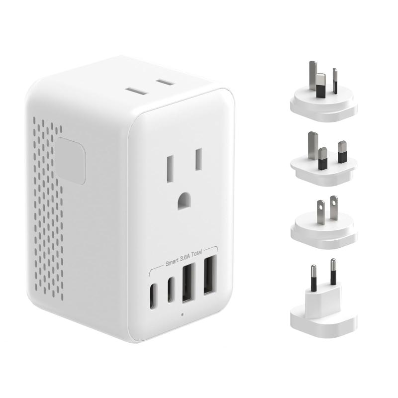 楽天市場】海外旅行用変圧器 変換プラグ付き 90v～240v to 100v 変換