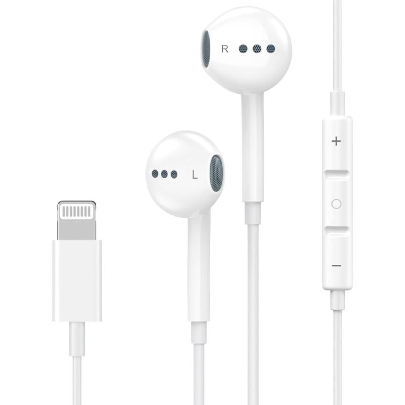イヤホン 有線 マイク付き iPhone用の用の イヤフォン ノイズキャンセリング HiFi音質 磁気設計 カナル型 イヤホンマイク 通話可能 音量調整 無遅延 快適な装着感 iPh multibox-10155200 どしろショップ パッケージ画像