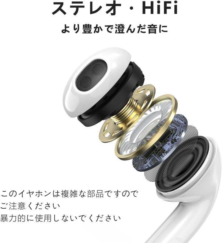 イヤホン 有線 マイク付き iPhone用の用の イヤフォン ノイズキャンセリング HiFi音質 磁気設計 カナル型 イヤホンマイク 通話可能 音量調整 無遅延 快適な装着感 iPh multibox-10155200 どしろショップ サンプル画像2