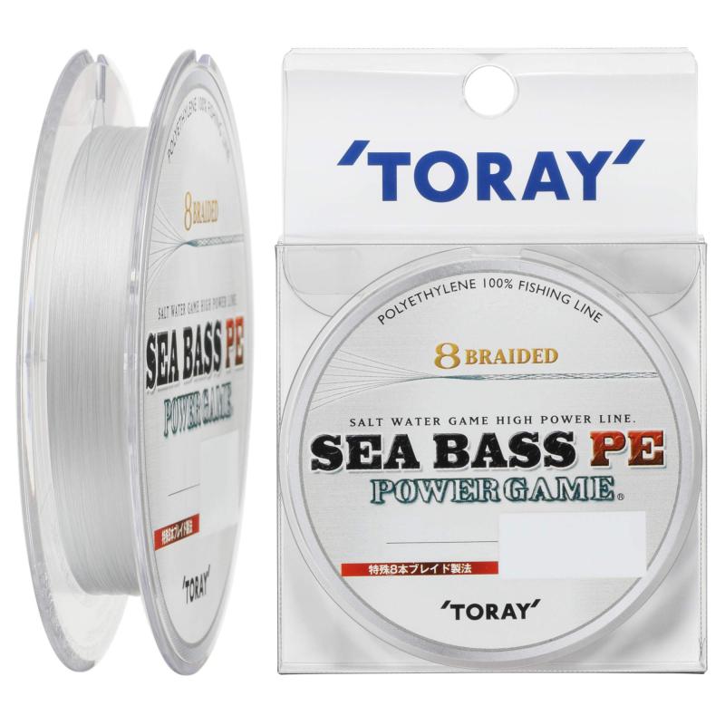 東レ(TORAY) 8本撚りPEライン シーバスPE パワーゲーム ホワイト 150m巻