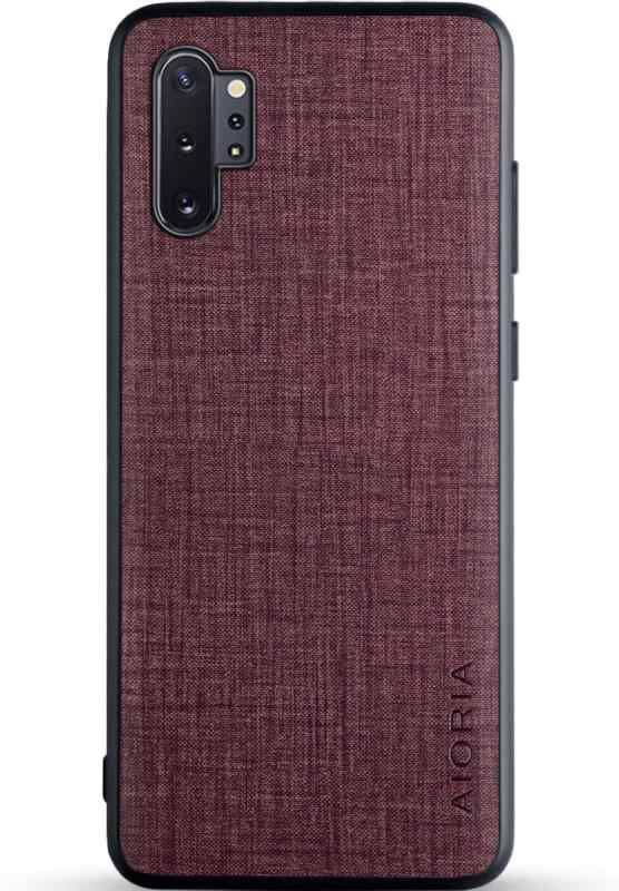 Samsung Galaxy Note 10 Plusケース 生地パターンレザー高級完全に保護純色スマホケースSamsung Galaxy Note 10 Plus