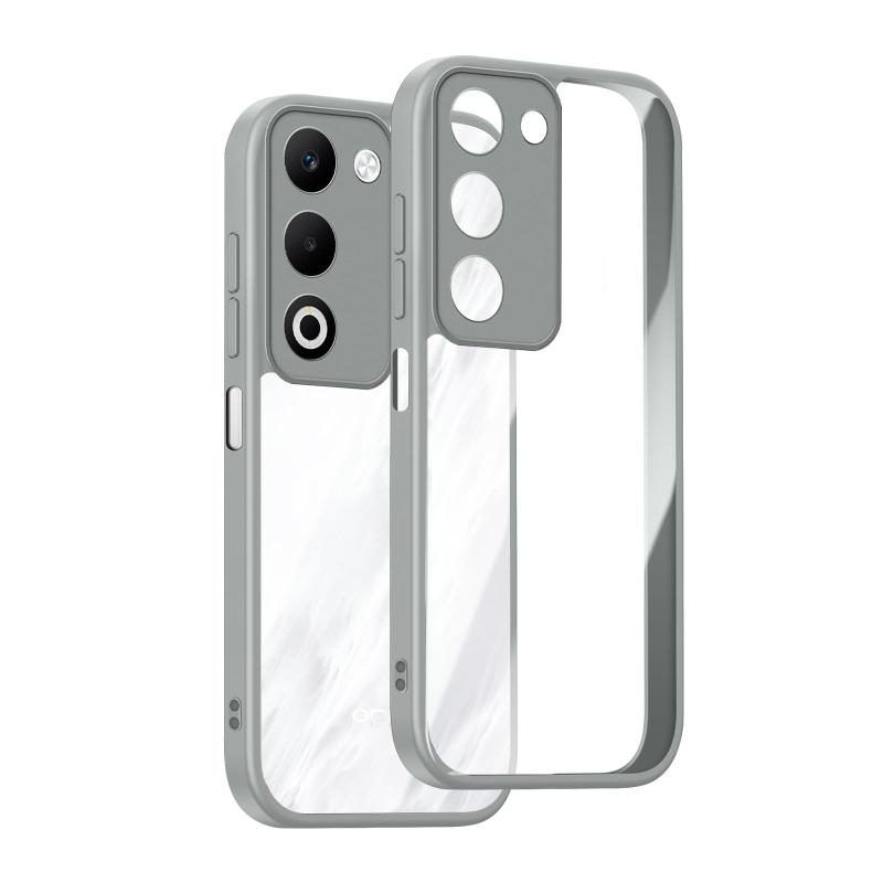 Rakuten - [] A5 5G (A502OP) ケース クリア 360°全面保護 薄型 レンズ保護 スマホケース 耐久性 透明PC背面+ソリッドカラー TPUフレーム 耐衝撃 携帯カバー 黄変防止 擦り傷防止 米軍MIL規格 落下防