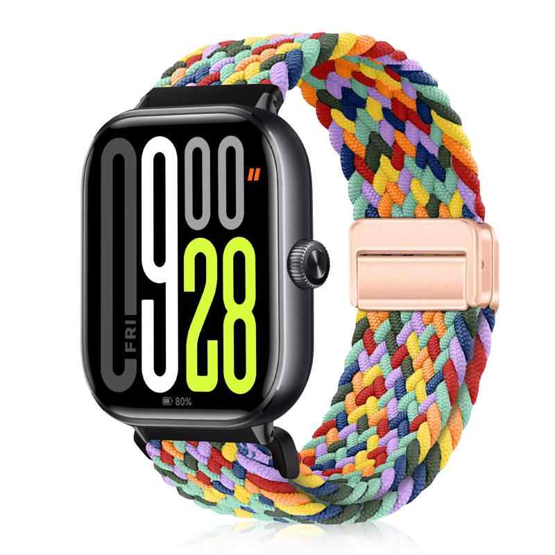 樂天商城 - [] バンド Xiaomi Redmi Watch 6/5/4 に対応 交換用ストラップ 伸縮性のあるナイロン マグネット留め具 編み込みベルト Xiaomi Redmi Watch 6/ Band 10 Pro ベルト 磁気バックル 交換用スト 快適