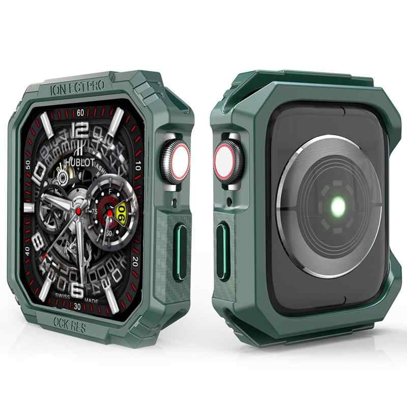 乐天商城 - For Apple Watch ケース 40mm アップルウォッチ TPU 保護ケース Series SE 2/SE/6/5/4 対応「メカニカルさ」カーボンろう付けパターン TPU素材 落下 衝撃 吸収 すり傷 防止 耐衝撃 米軍 MIL規格（40m