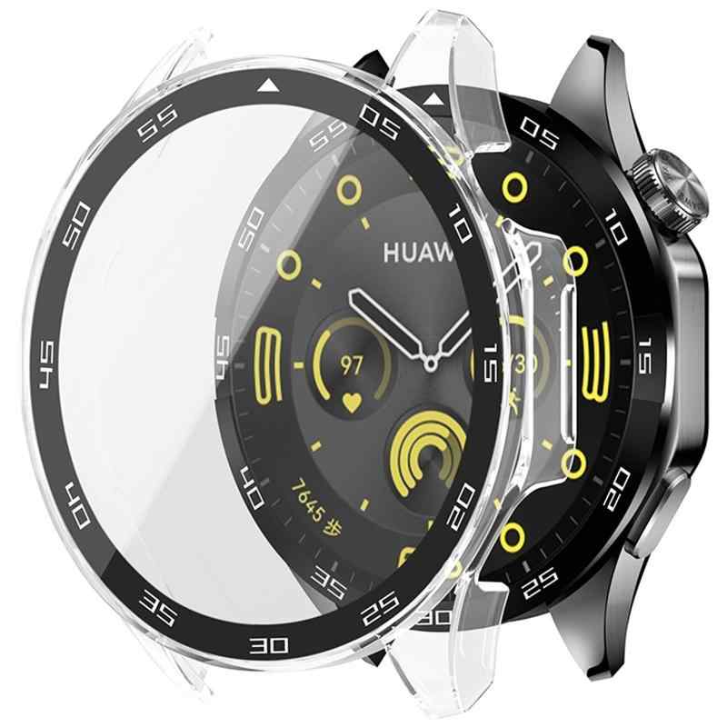 Rakuten - HUAWEI WAT GT 4 46mm カバー ケース PC素材 ガラスフィルム一体型 全面保護 二重構造 防塵 日本旭硝子材 キズ防止 軽量