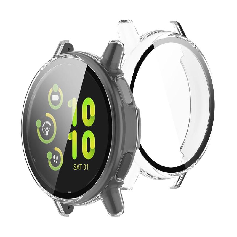 Rakuten - GARMIN vivoactive 5 カバー PC素材 (ガーミン) GARMIN active 5 カバーカバー ガラスフィルム一体型 全面保護 二重構造 防塵 日本旭硝子材 キズ防止 軽量(ブラック)