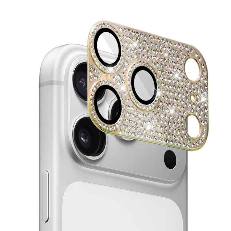 Rakuten - iPhone 17 Pro 用 カメラ保護ガラスフィルム カメラレンズ保護カバー アルミニウム合金＋強化ガラス製 カメラカバー キズ防止 露出オーバー防止 耐衝撃 防塵 防滴 薄型 3D全面保護 1枚 iPhone