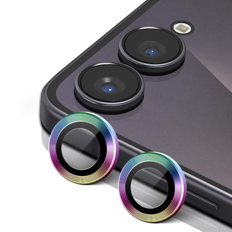Rakuten - Samsung Galaxy Z Flip7 カメラフィルム レンズカバー 金属 ケース 独立型 galaxy z flip7 カメラ保護フィルム ギャラクシーZフリップ7 カメラフィルム アルミ合金 高透過率 露出オーバー防止 耐