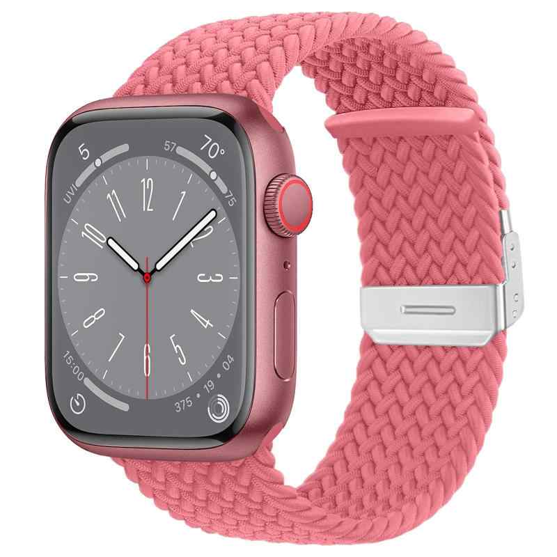 Rakuten - 時計バンド Apple Watch 対応、伸縮性 編組ストラップ 38mm/40mm/41mm 42mm/44mm/45mm/49mm ナイロン アップルウォッチバンド 用